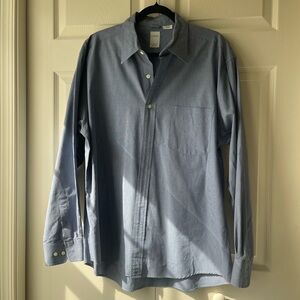 J. Crew Classic Blue Checkered Shirt
